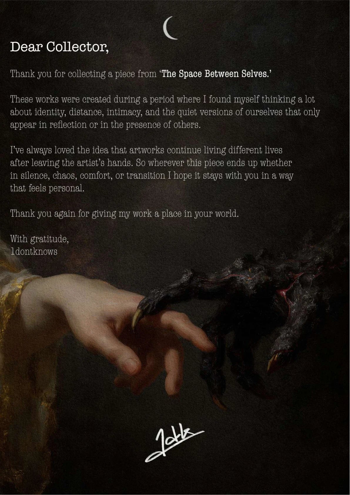 When the Sun Died — A letter from the artist