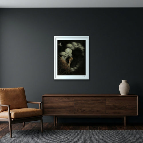 The Shape Of Overthinking — 40×50cm, 16×20" White Frame