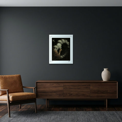 The Shape Of Overthinking — 28×35cm, 11×14" White Frame